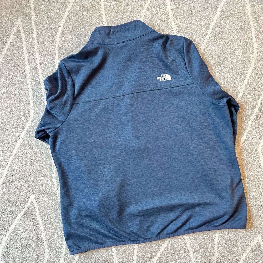 North Face Navy Blue Half Zip Pullover - Picture 2 of 4